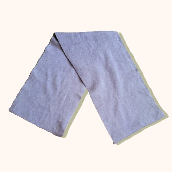 Express Accessories - lilac silk and cashmere knit long scarf